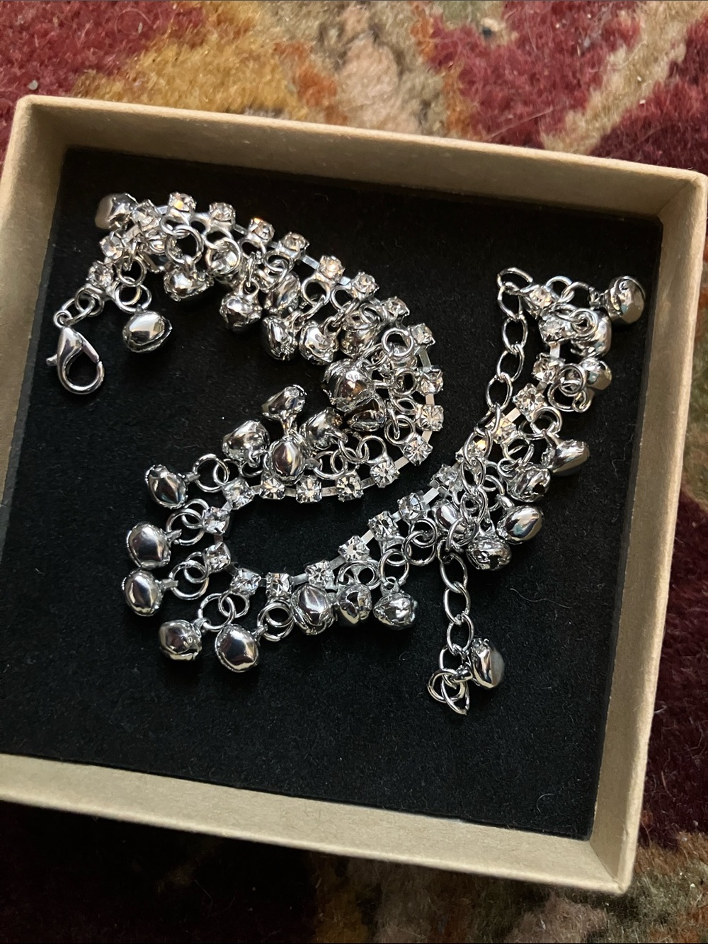 Silver Bell Charm Anklet - Women Accessories